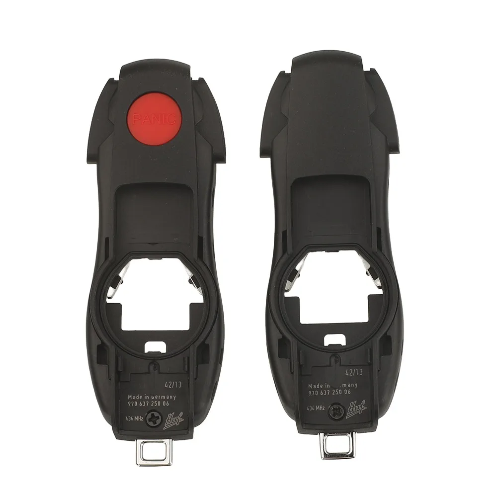jingyuqin Keyless-Go-Schlüsselgehäuse mit 3-4-5 Tasten für Porsche Panamera Carman Macan Bobst Cayenne 911 970 981 991 996 92A 2018-Mujer – Detail 2