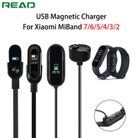 USB Magnetic Charger For Xiaomi Mi Band 2 3 4 5 6 7 USB Charger Cable Smart Wristband Bracelet For MiBand 5 6 Fast Charging Cord