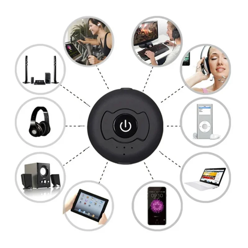 B30C-5.0 Bluetooth-audiozender voor tv PC Connect 2-hoofdtelefoon 3,5 mm AUX lage latentie stereo draadloze adapter eenvoudig te gebruiken