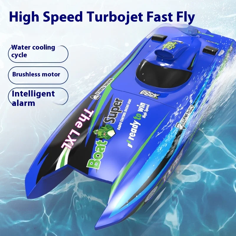 New full-scale brushless high-speed turbo speedboat waterproof large electric remote control boat model boy toy gift