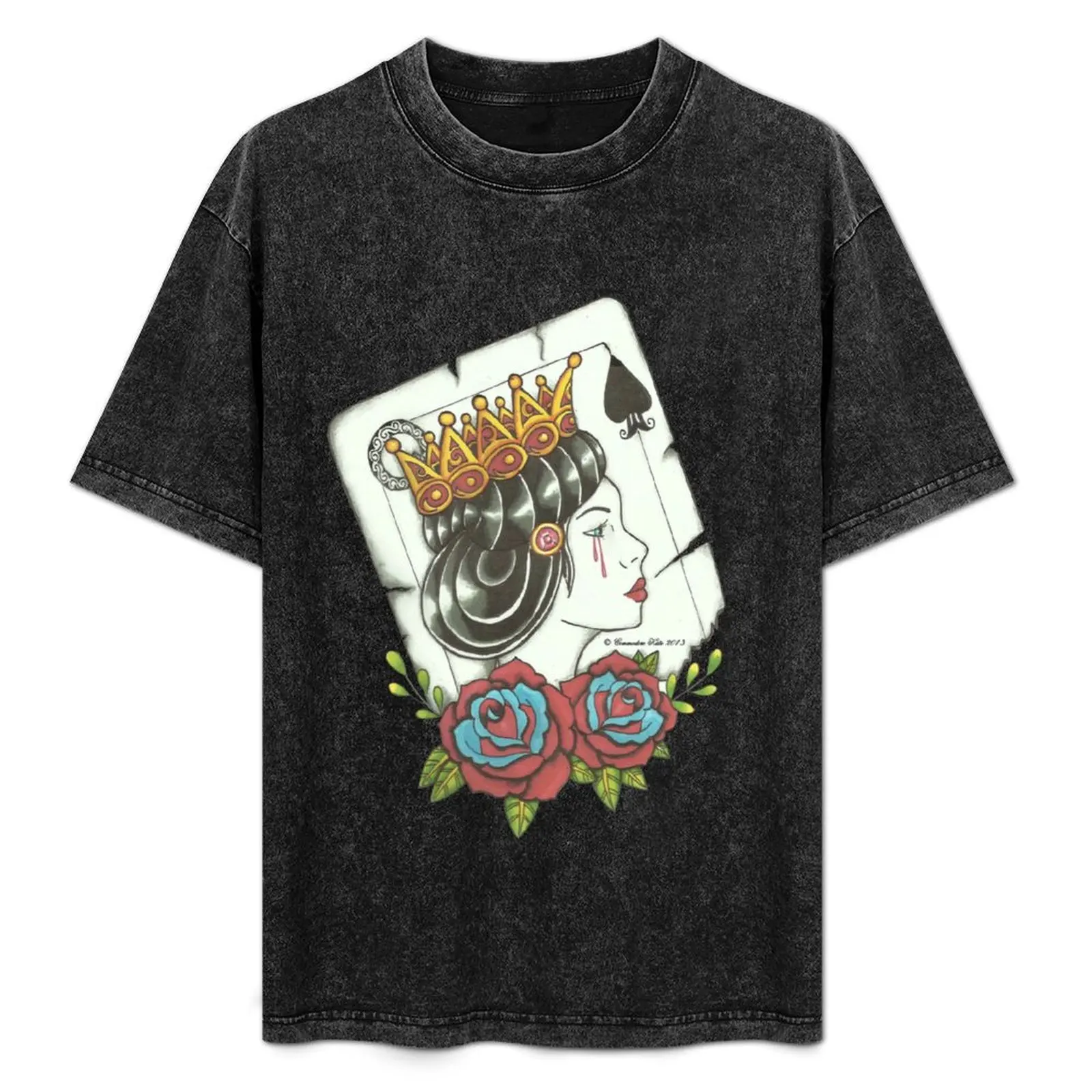 

Queen Of Spades T-Shirt Heavy Duty Casual Work Tee