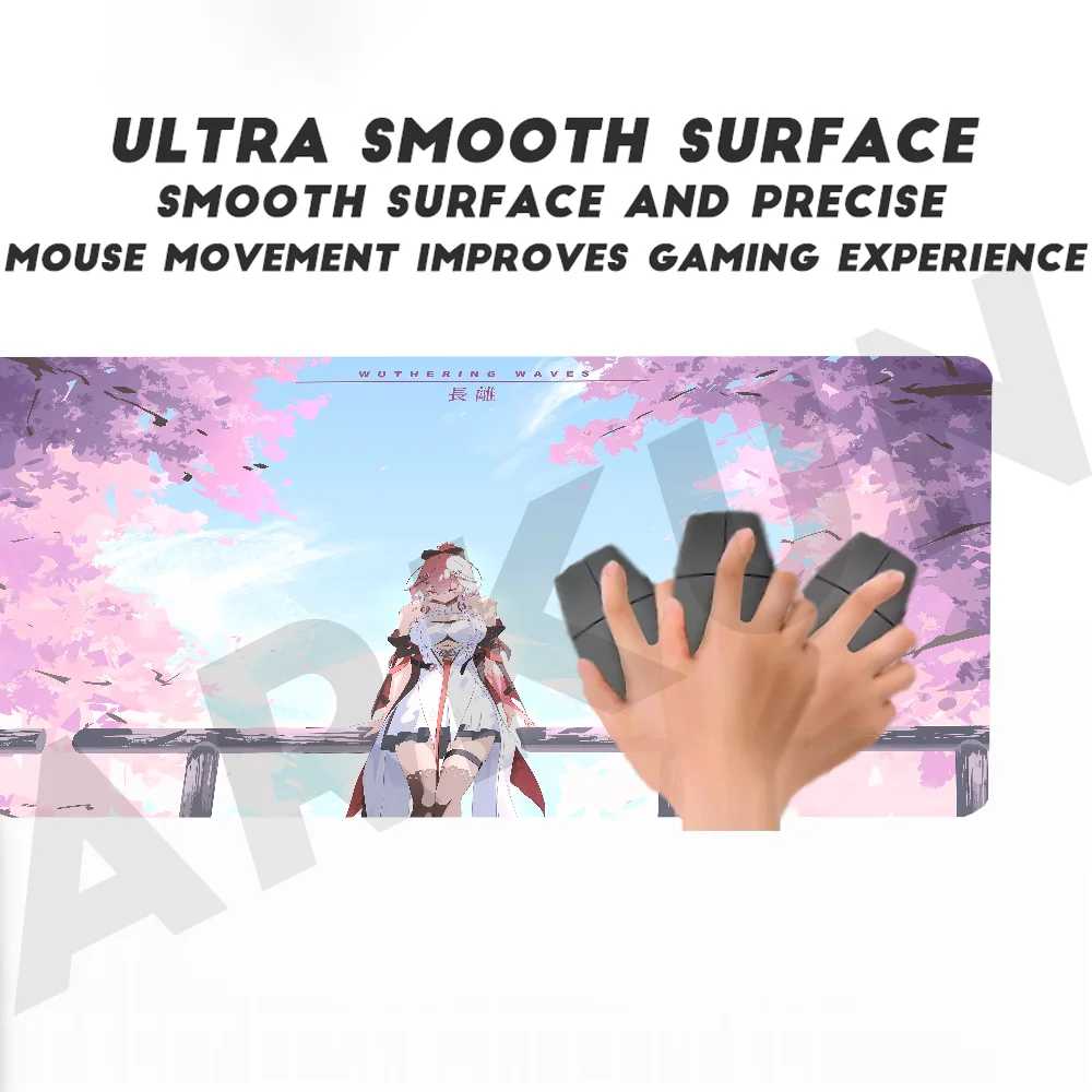 XL Kawaii Hot Girl ChangLi شعبية أنيمي فيديو Wuthering موجات لعبة ماوس الوسادة كبيرة الألعاب XXL 900X400 ألعاب الكمبيوتر حصيرة