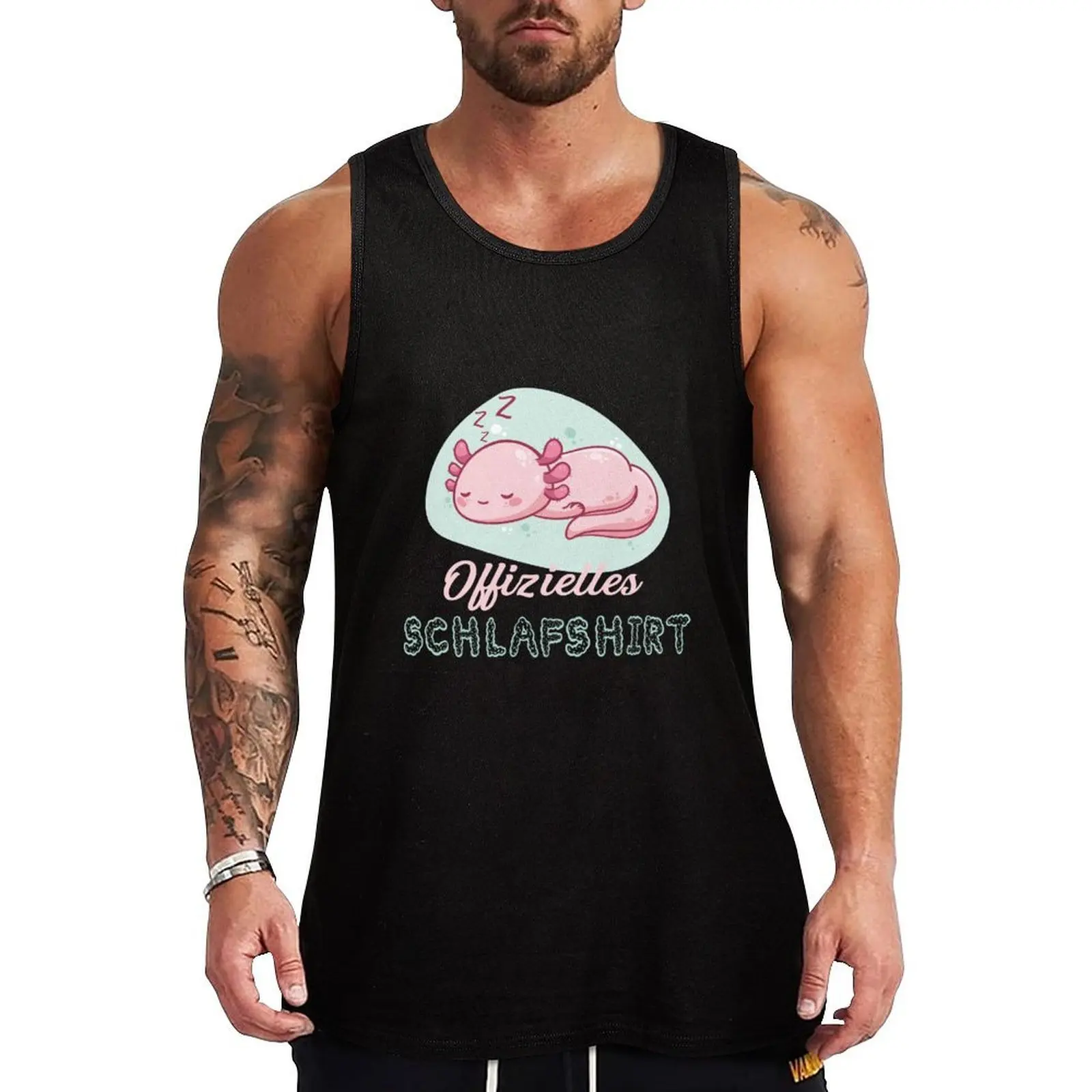 

Axoloti Official Sleep Shirt / Axoloti Tank Top UV Protection Tank Top Sun Protective Sleeveless