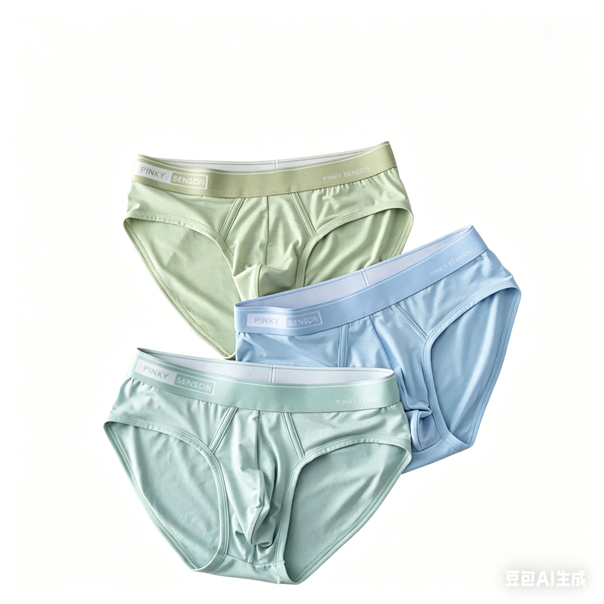 

Men's Modal Triangle Briefs, Solid Color Mid-Rise Underwear High Elastic Waistband Sports Underpants Youth Fashion Daily Panties