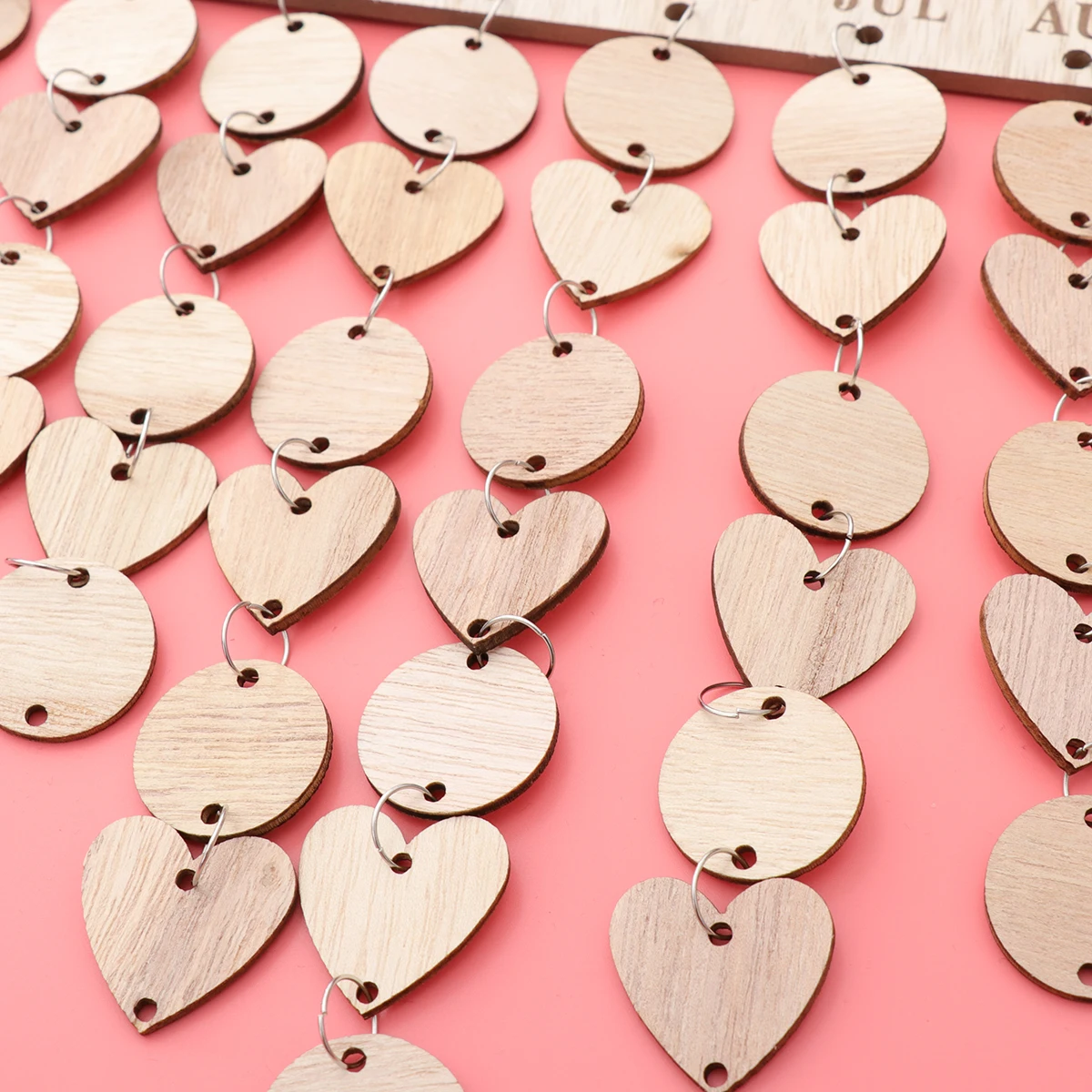 

Nordic Wooden Calendar Birthday Reminder Family Celebration Hanging Board Wall Decor Wood Slice Organizer Gift Idea