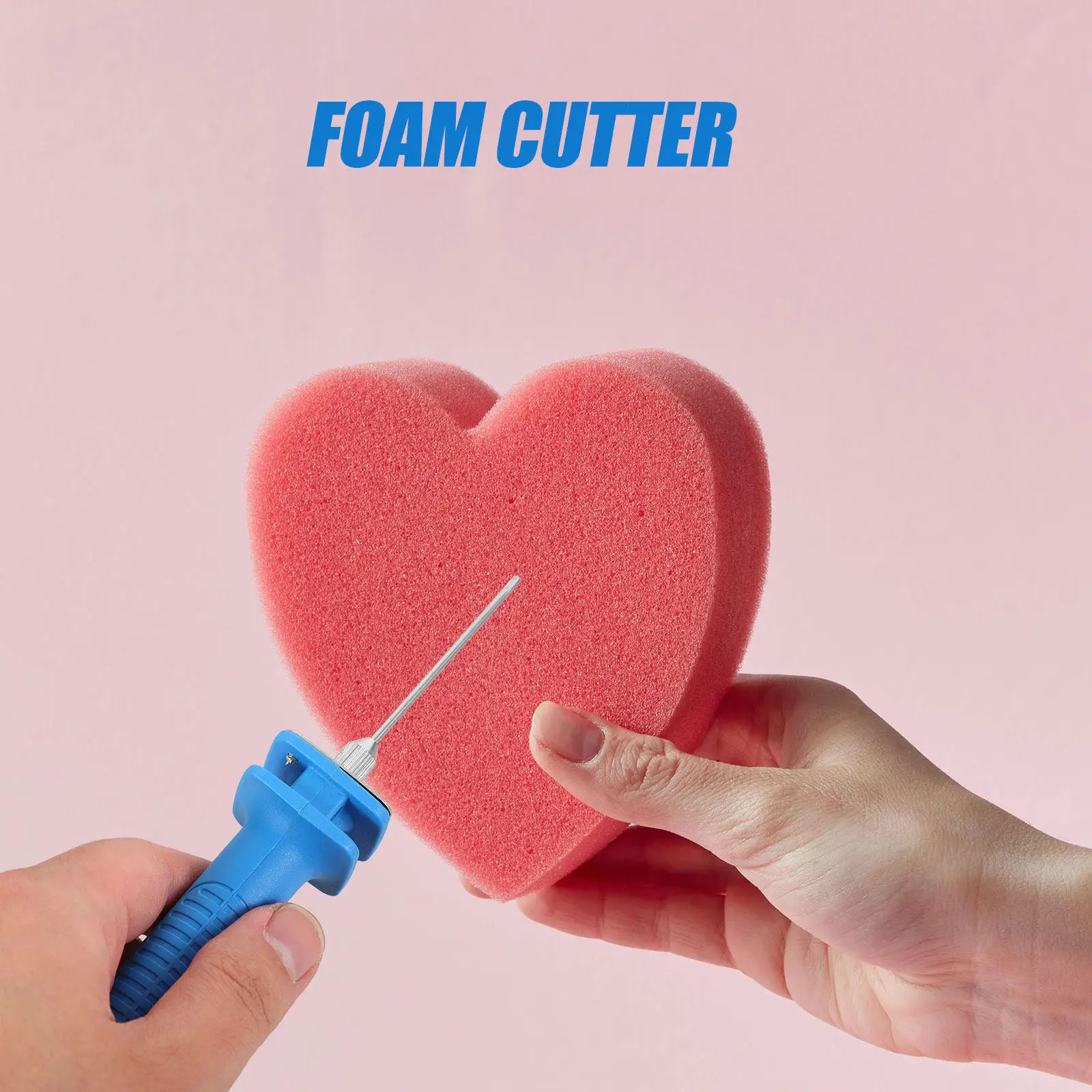 

Термонож 5 см, синий, одноручный, для резки пенопласта, инструмент для рукоделия, портативный, практичный, нагревательный, для DIY-проектов, резак для пенопласта