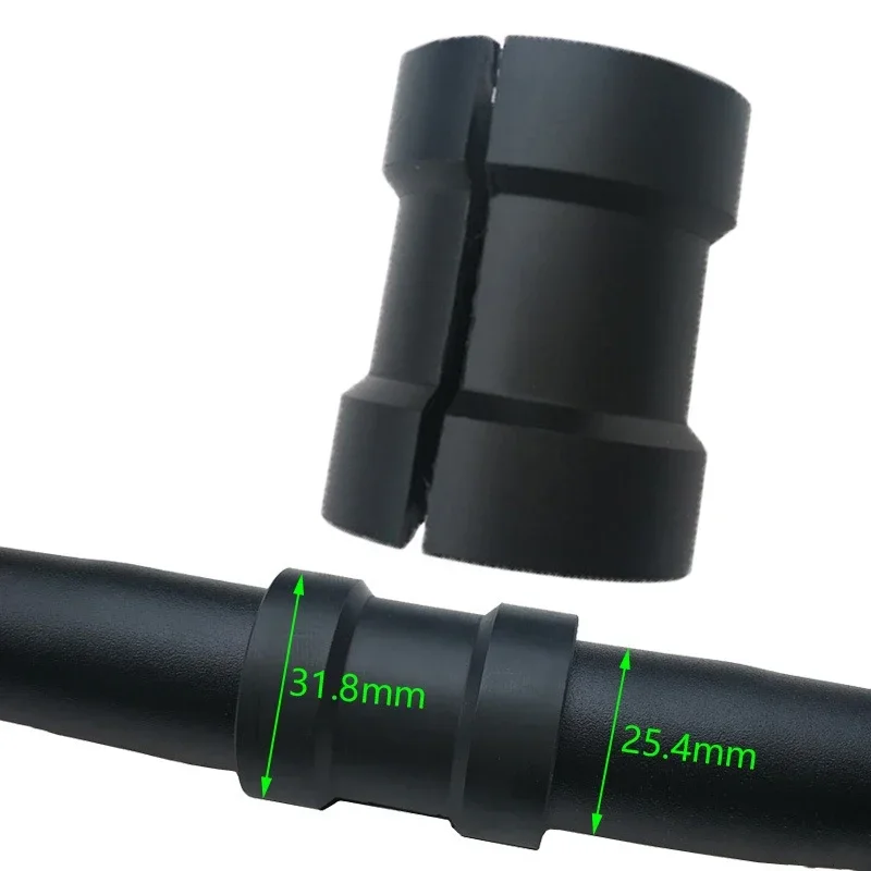 POTEAX 1pc High Quality Black Bicycle Bike Handlebar Bar Shim Spacer Stem Reducer 25.4mm To 31.8mm Bar Bore Adapter