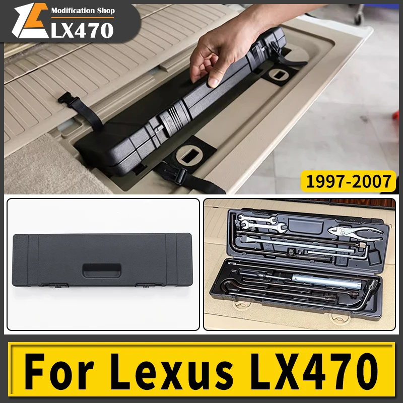 For 1997-2007 Lexus 470 LX470 Tailgate Trunk Emergency Toolbox Interior Upgraded Accessories Modification 2003 2004 2005 2006