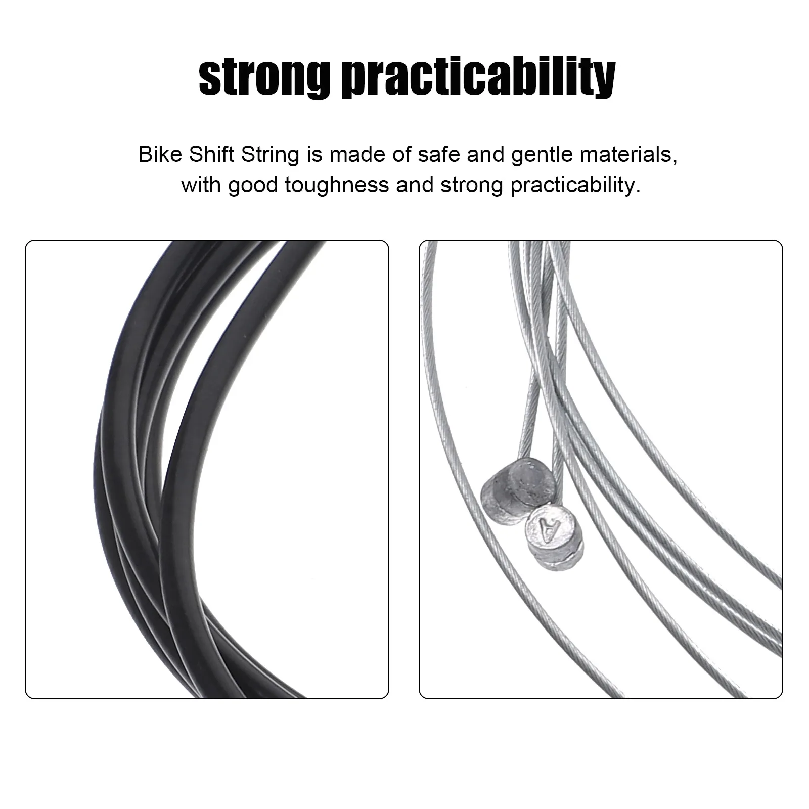

1 set 1 Set Bike Shift Cable Kit Galvanized Pipe Replacement For Road Mountain Folding Bikes Front Rear Brake Cables