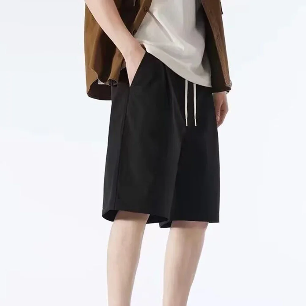 클럽웨어 홀리데이 복장 L M 남성용 스포츠 바지 단색 운동복 반바지 캐주얼 반바지 약간 신축성 있는 단색 패턴