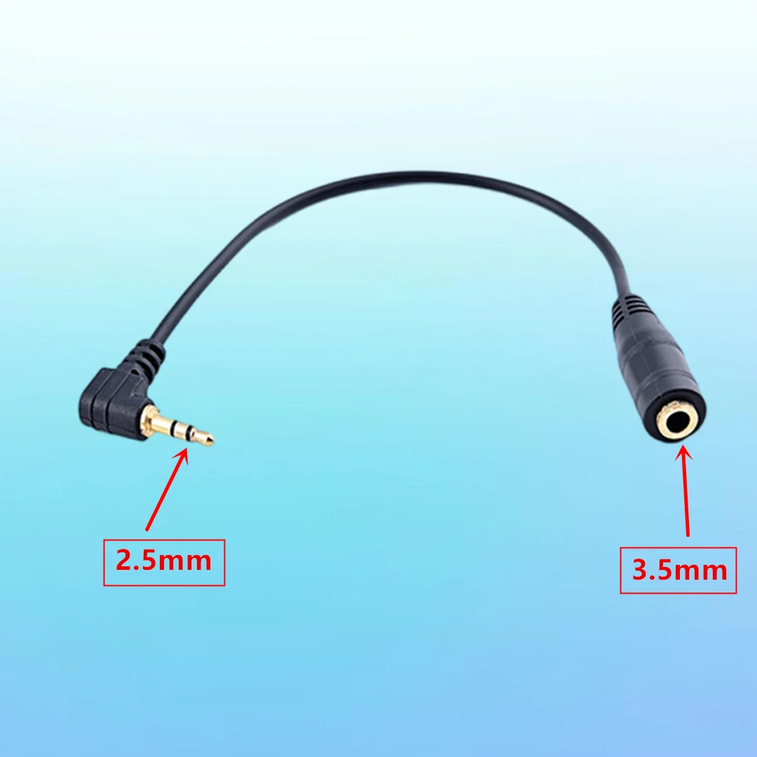سماعة ستيريو 2.5 ملم ذكر إلى 3.5 ملم أنثى محول مقبس الصوت محول #1