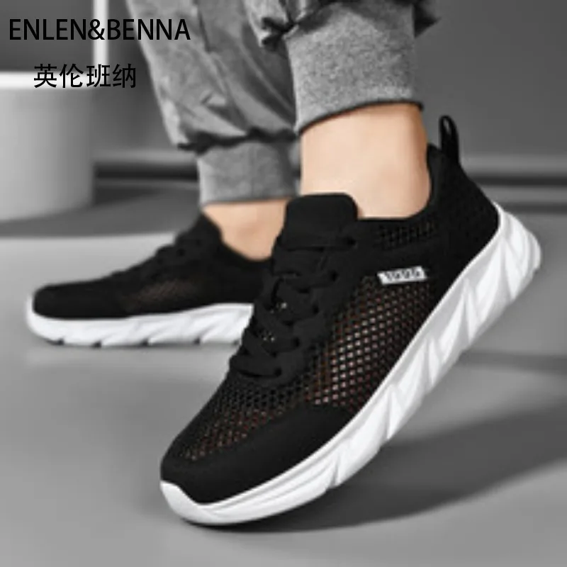 

Summer hollow sports casual shoes men's shoes mesh lightweight breathable running shoes mesh shoes
