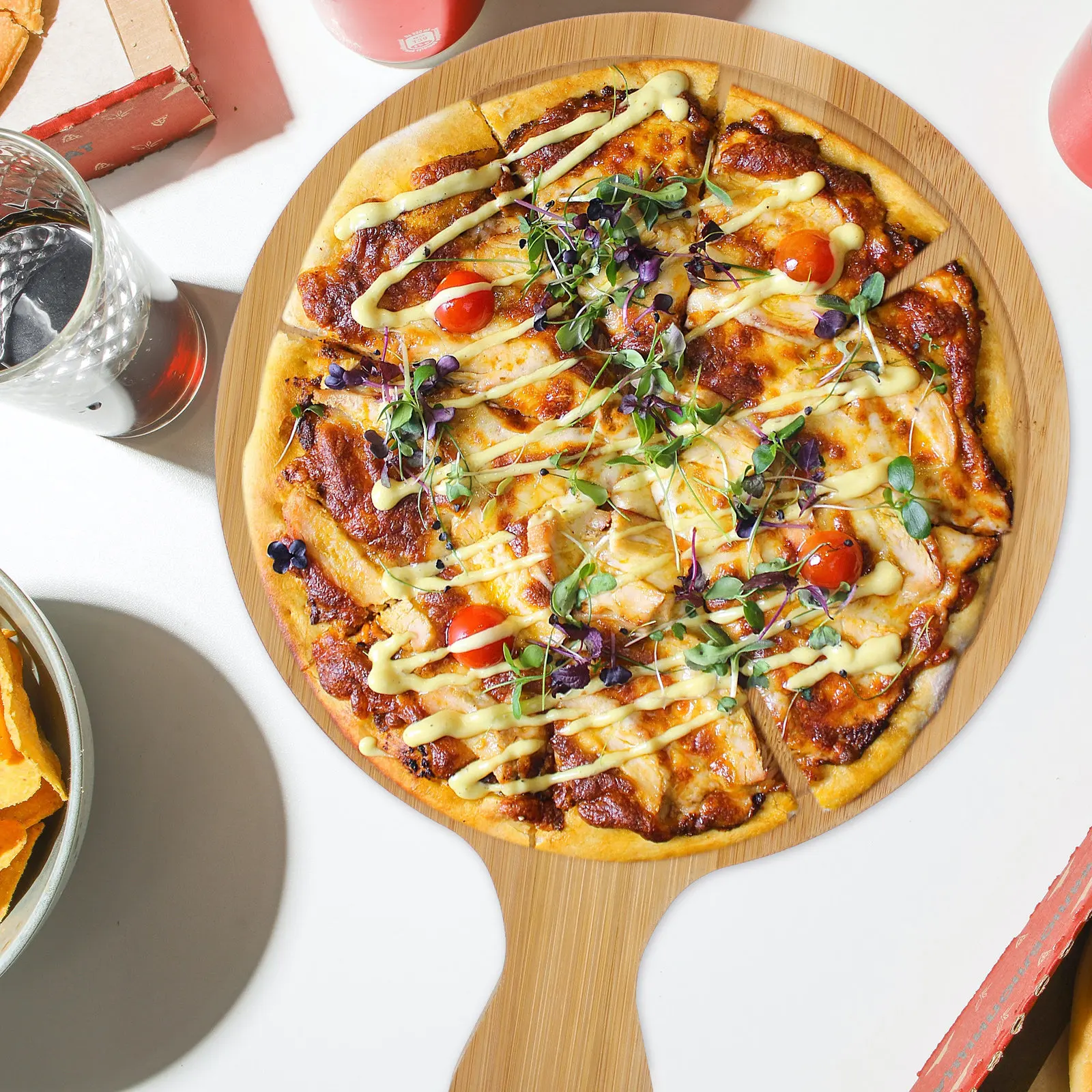 ถาดพิซซ่าไม้ธรรมชาติขนาด 9 นิ้ - Pizza Stone Baking บทวิจารณ์และราคา