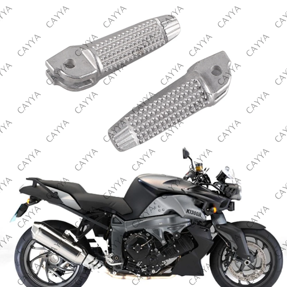 1Pair Aluminum Alloy Motorcycle Front Footrest Footpeg Foot Peg for BMW K1300S K1300R K1200R K1200S F800R R1200S HP2