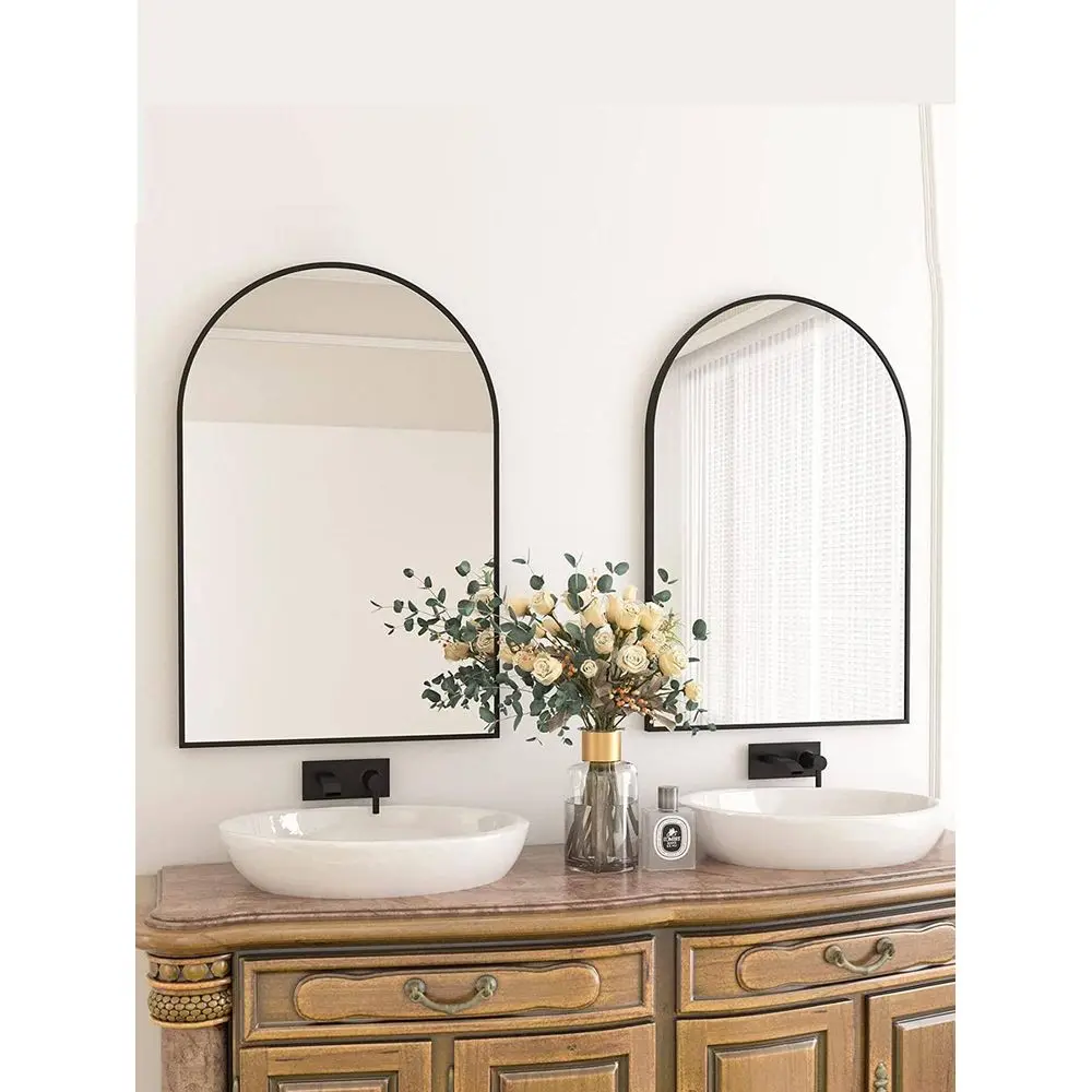 

Зеркало для ванной комнаты, настенные зеркала, золотое косметическое зеркало с металлической рамой для спальни, гостиной, прихожей, настенный декор