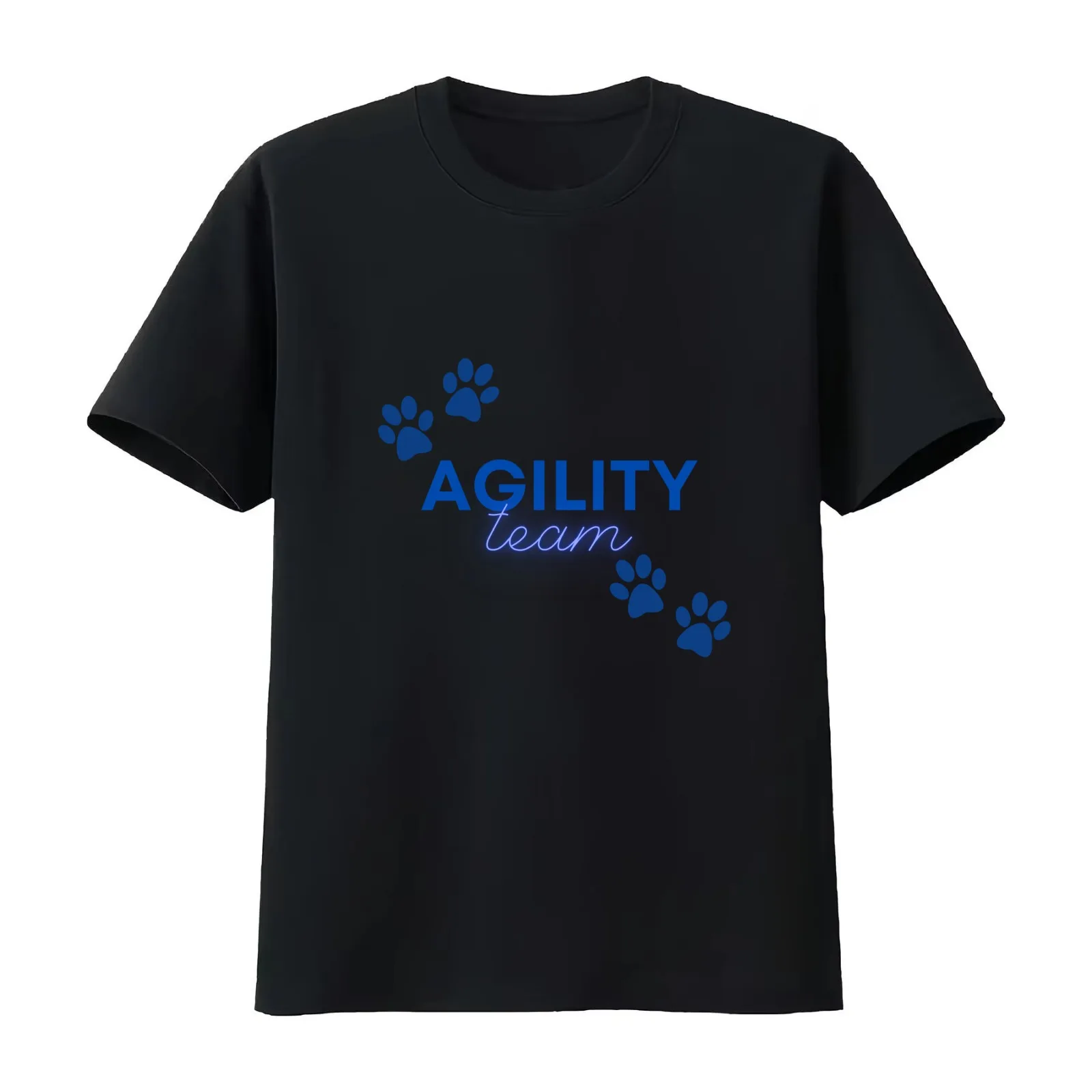 Agility team T-Shirt Summer Casual Cotton Tee Oversized Streetwear Tops Vintage Graphic Print Loose Fit Short Sleeve
