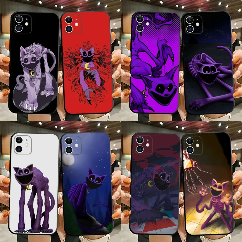 

C-CatnapS Game P-Poppys Phone Case For iPhone 15,14,13,12,11,Plus,Pro Max,XS,X,XR,SE,Mini,8,7 Soft Silicone Black Cover