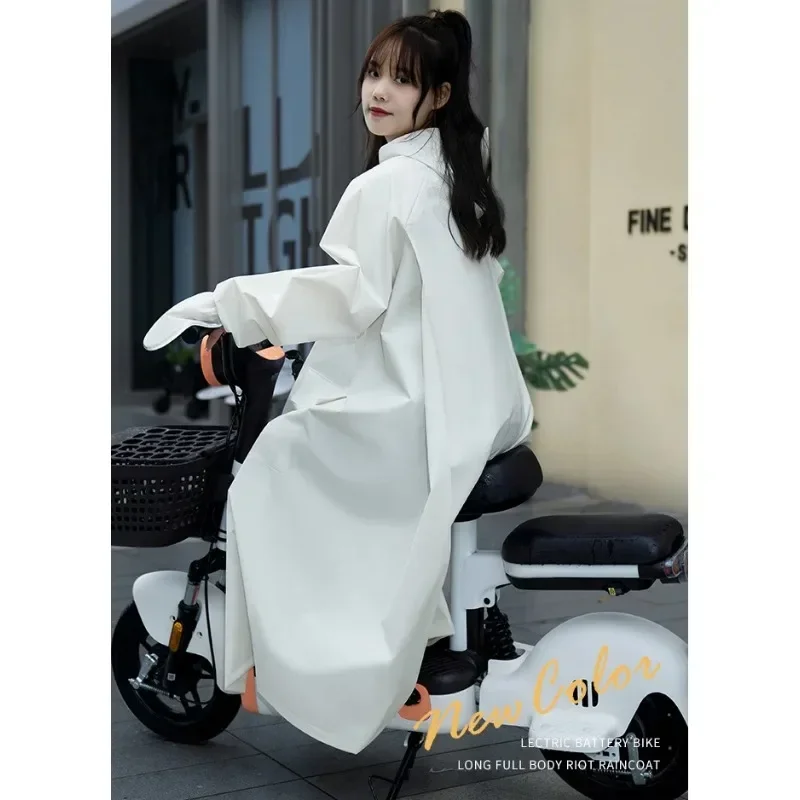 

Raincoat Electric Battery Motorcycle Women's Single New Adult Long Full Body Rainproof Poncho