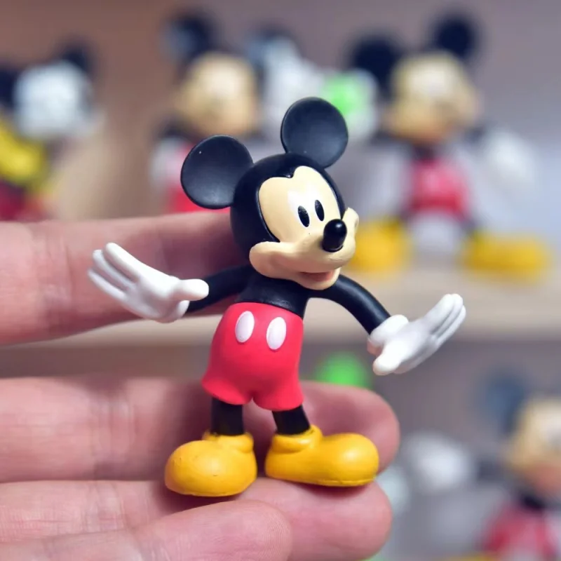 Disney Action i figurki do zabawy miki Mouse Minnie Retro Classic lalki na prezent urocze zabawka z kreskówki figurki Anime zbierania ozdób Model