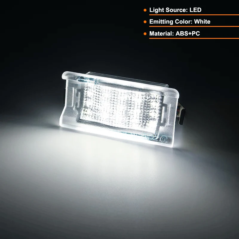 2 uds para BMW 5 Series E34 Touring Wagon 1987-1996 luz LED blanca para matrícula