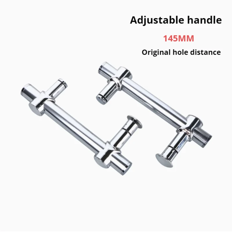 

1 шт., ручка для стеклянной двери для ванной комнаты, регулируемая ручка для душевой комнаты с отверстием, ручка для душевой двери 145 мм