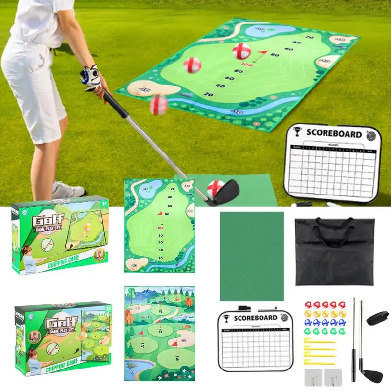 Golf Hitting Training Mat Hitting Golf Practice Mat Kit Good Adhesion Golf Equipment For Yard Outdoor Home Work Area