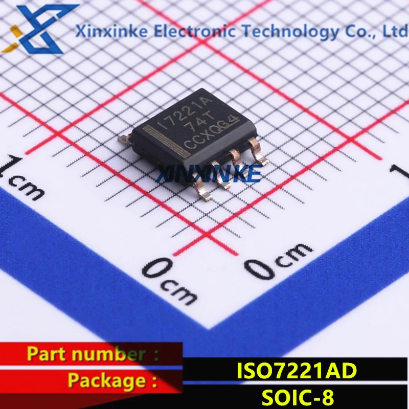 ISO7221AD SOIC-8 Digital Isolators nterface ICs Dual CH 1/1 1 Mbps Dig Iso Brand New Original