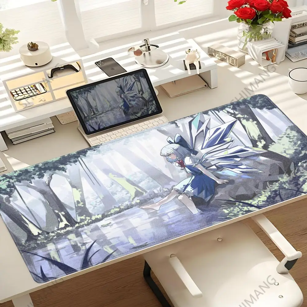 

Touhou Project Cirno Mouse Pad Hot Anime Taro Sakamoto Days XXL Large Gaming Non-slip Office Keyboard Mats Desk Mat