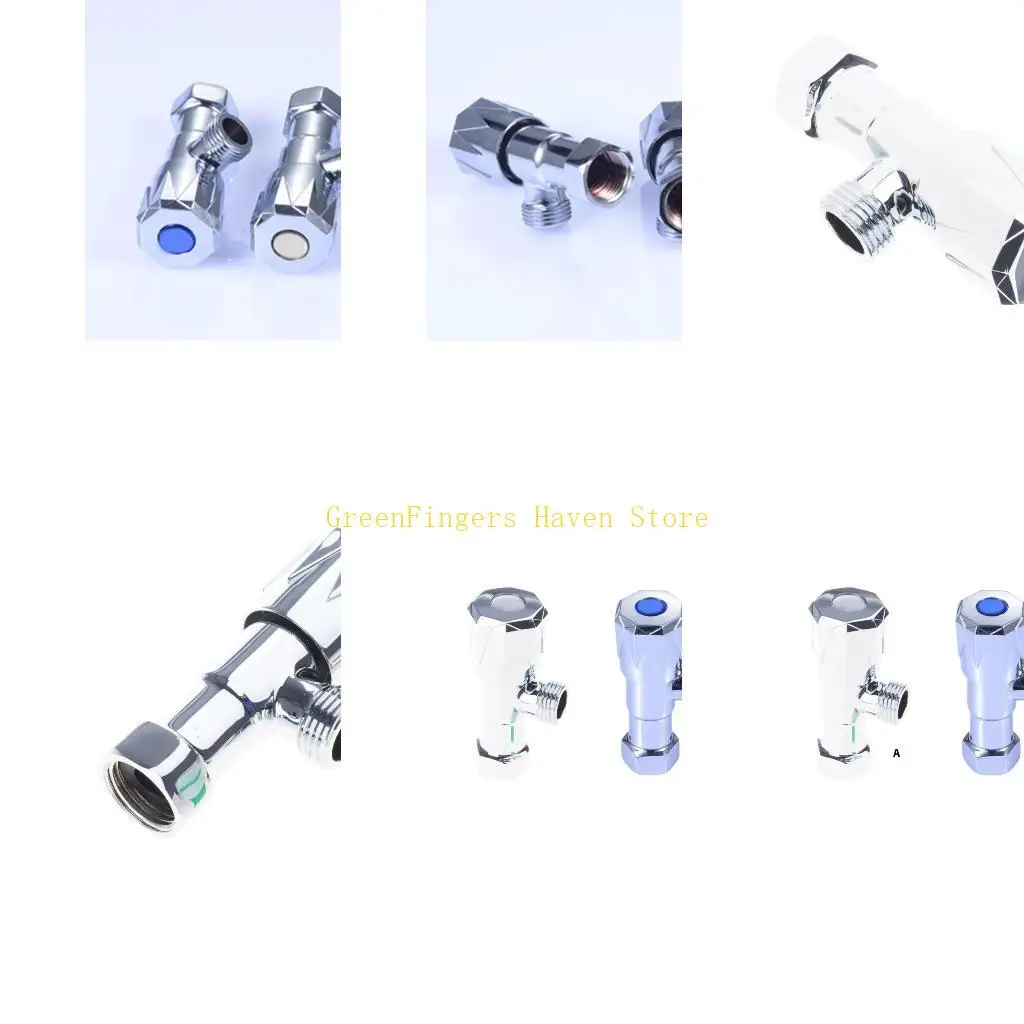 F68D High Flows Valves 1/2inch Water Flows Control Valves Water Pipe Switches Hot/Cold Water Stop Valves Restrictor