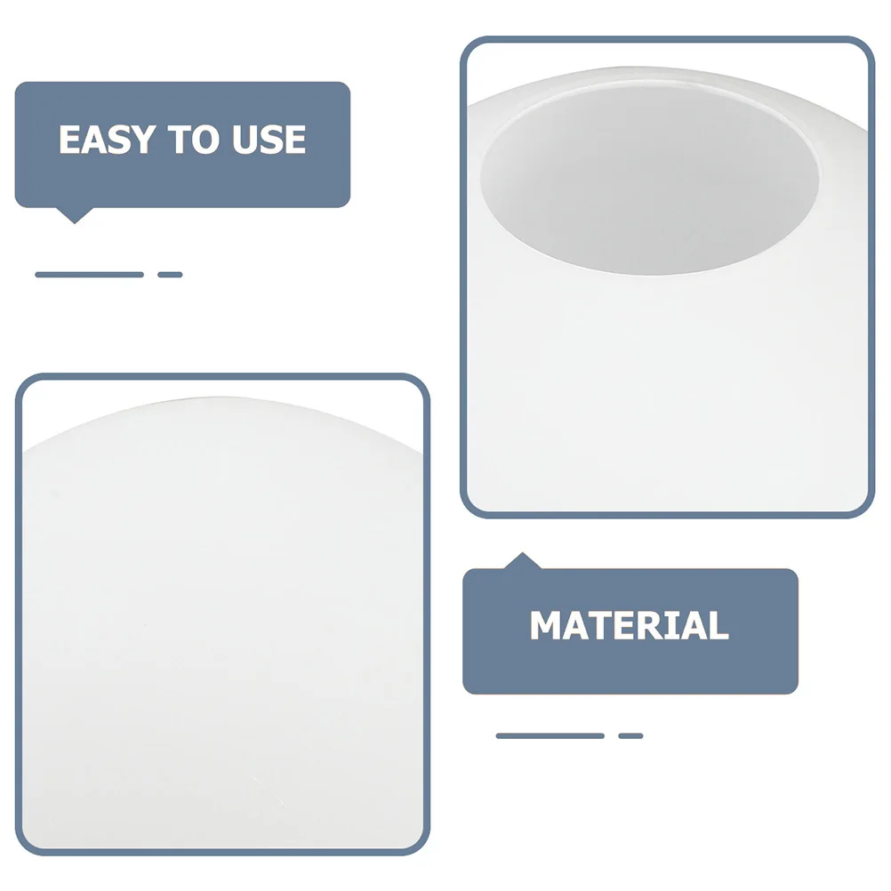 HOLIDYOYO متجمد زجاج غلوب غطاء مصباح 13.8 سنتيمتر الأبيض جولة أوبال فقاعة غطاء لاستبدال تركيب المصابيح #4