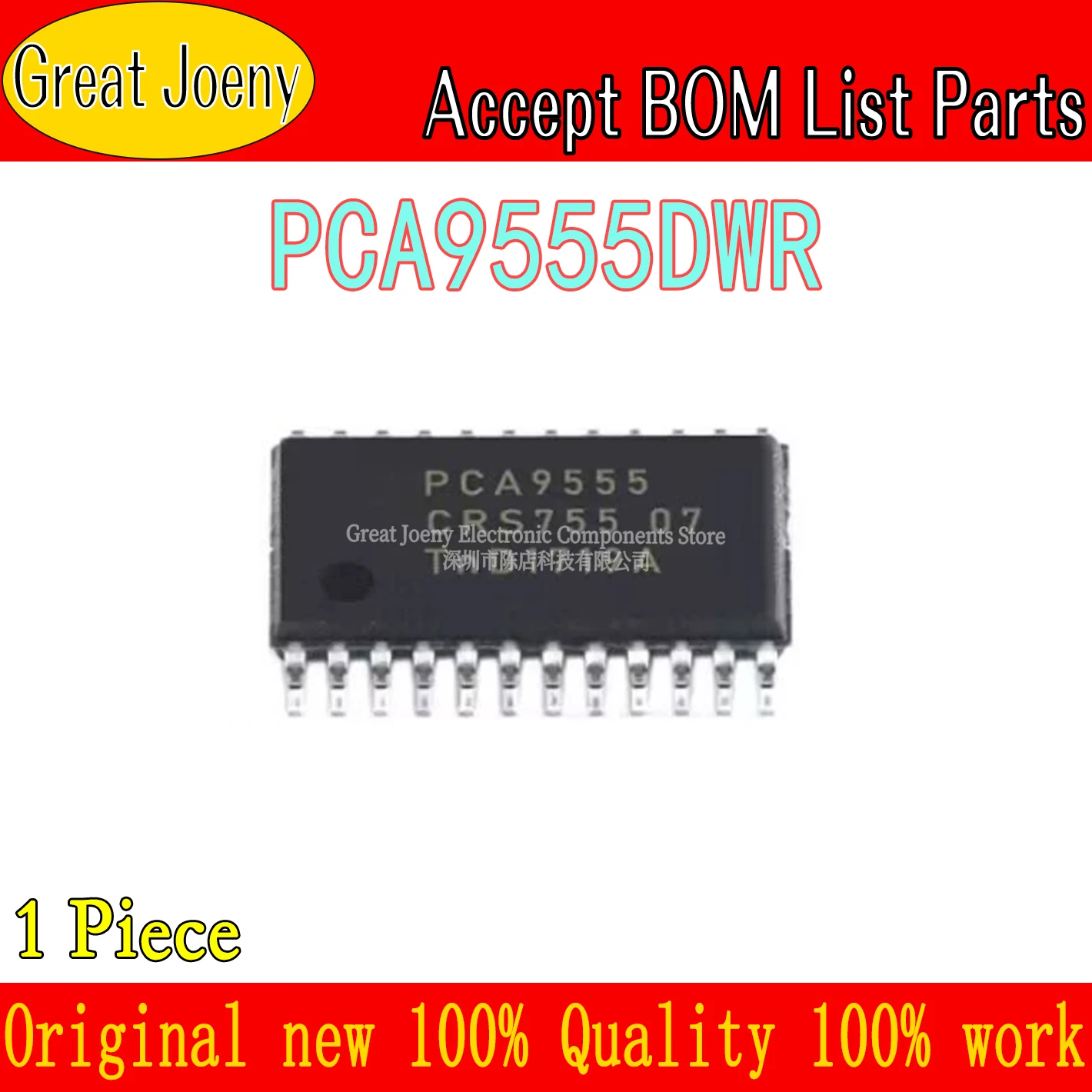 100% New Original PCA9555DWR PCA9555 PCA9555DW IC Chipset SOP-24