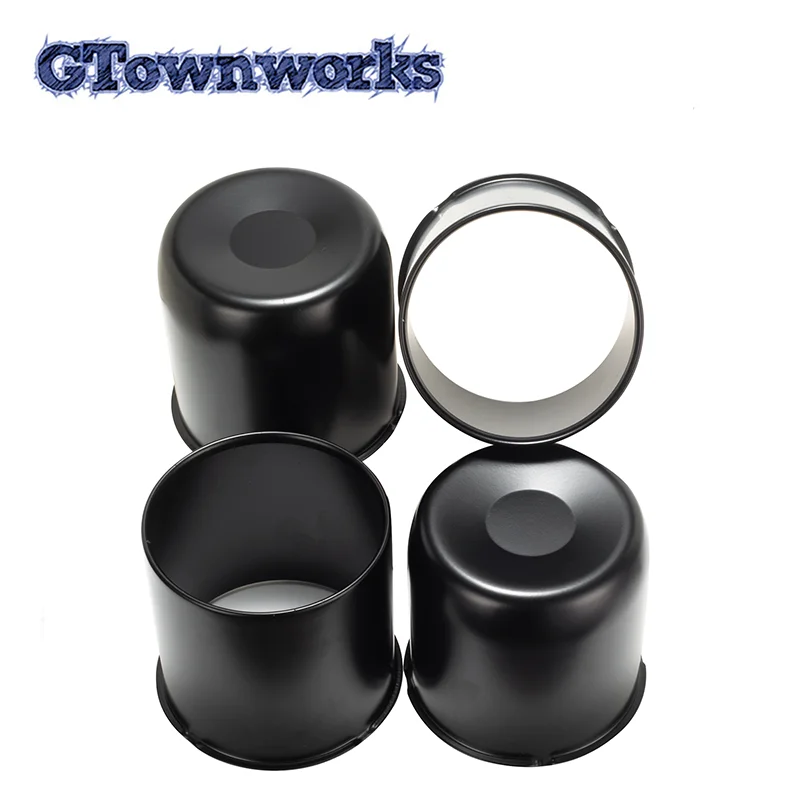 

GTownworks 2/4 шт. 124 мм втулка из нержавеющей стали с закрытым/открытым концом, нажимные центральные колпаки для туристического прицепа, кемпера, автофургона, автомобильный аксессуар