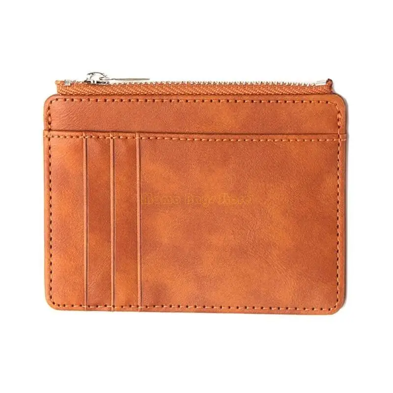 

X90D Secure Blocking Card Wallet with Convenient Zippered PU Leather Coin Bag Cash Purse for Protecting Your Data