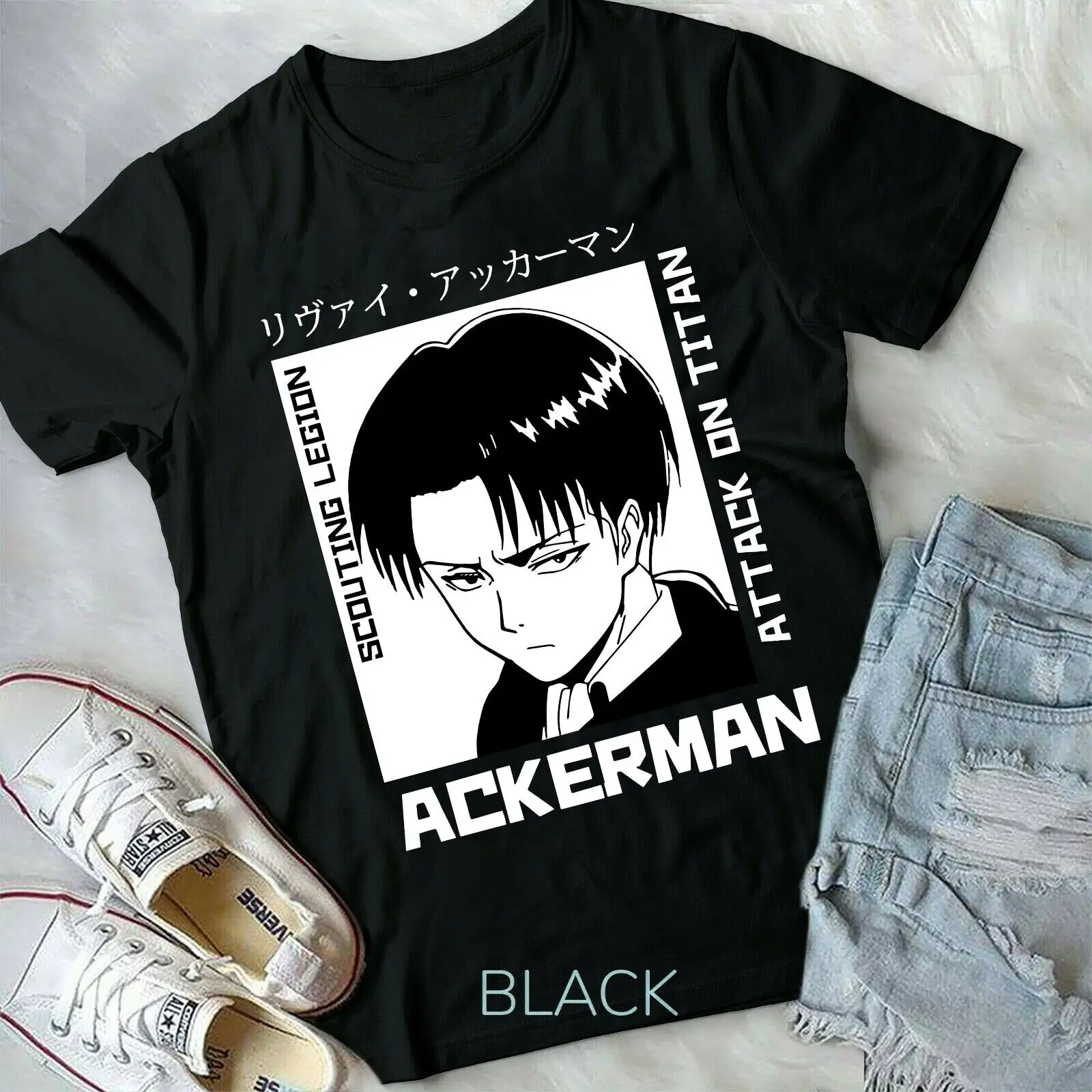 

Captain Ackerman, Anime,Attack On Titans AoT graphic tee new T-Shirt Unisex