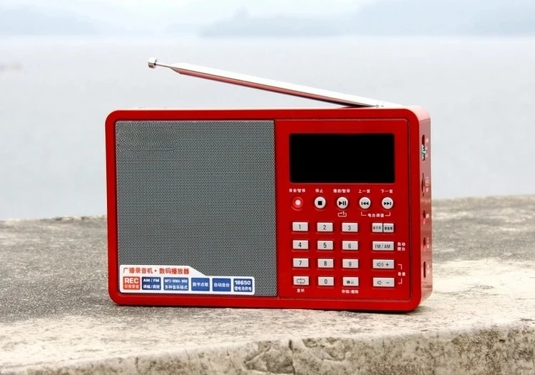 Pocket Digital Broadcast Recorder Portable Audio Player FM Radio Recording Device For Language Learning Interview