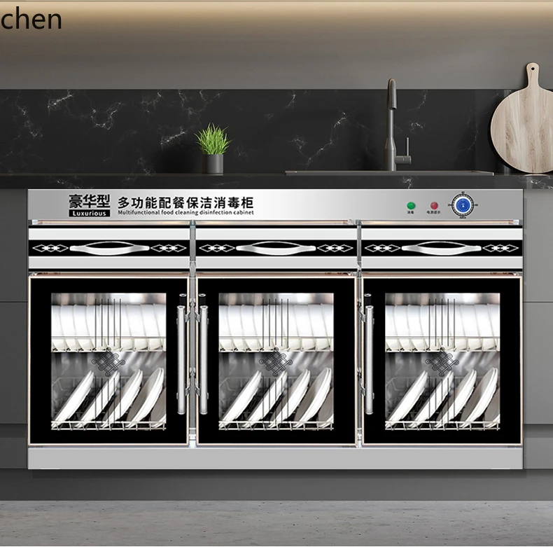 HTT โต๊ะทํางานฆ่าเชื้อแบบฝังตู้ฆ่าเชื้อความจุขนาดใหญ่ตู้เตรียมอาหาร