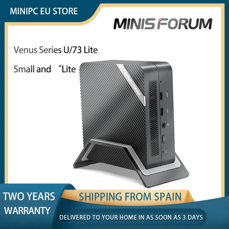 Minisforum UM773 Lite Mini PC AMD Ryzen 7 Mini Computer Window 11 Home DDR5 32GB 1TB SSD USB4 HDMI Office Mini Desktop PC Gaming