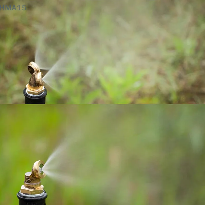 황동 미스트 노즐, 정원 및 잔디 관개 호스 커넥터 워터 스프링클러 용 1/2 "조정 가능한 스프레이 피팅