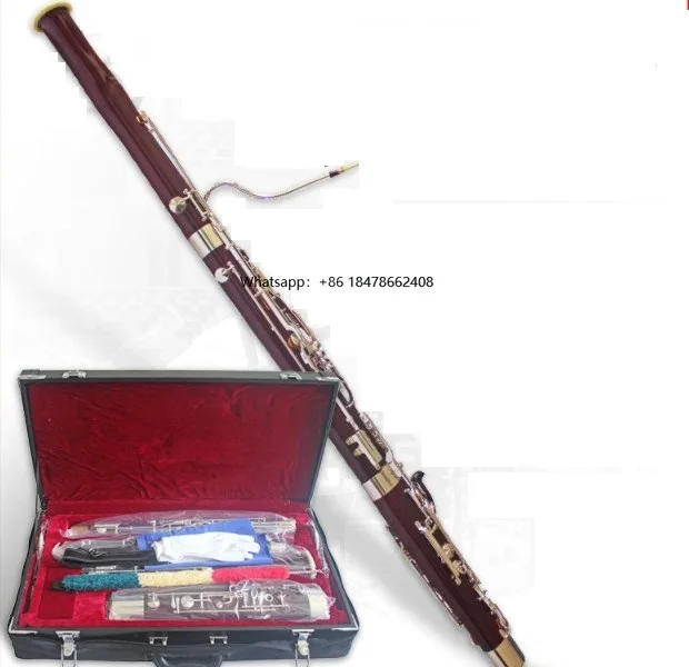 

Professional Red Maple Material C Tone Silver Plated Basson Clarient