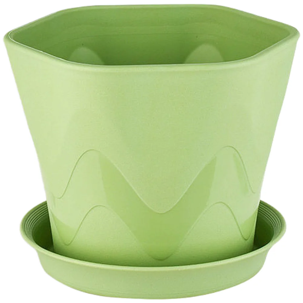 Self Watering 4 inch Plant Pots 10cm 6 Pack Thickened PP Resin Construction for Indoor Outdoor Durability Stability