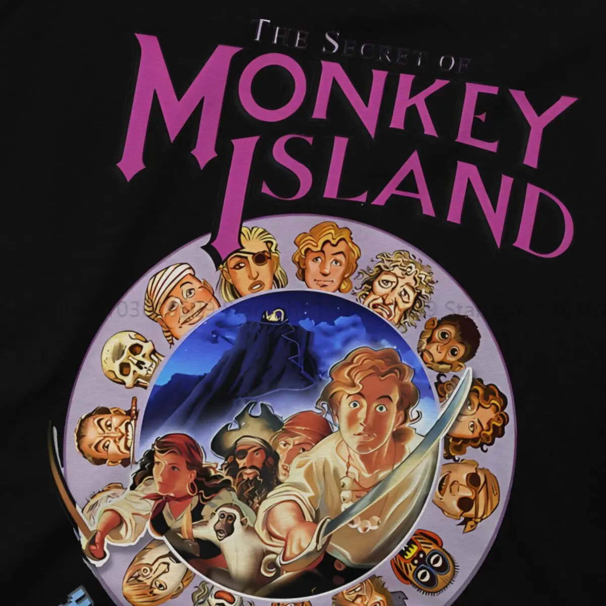 Secret Of Monkey Island TShirt For Male Commodore C64 Clothing Novelty T Shirt Comfortable