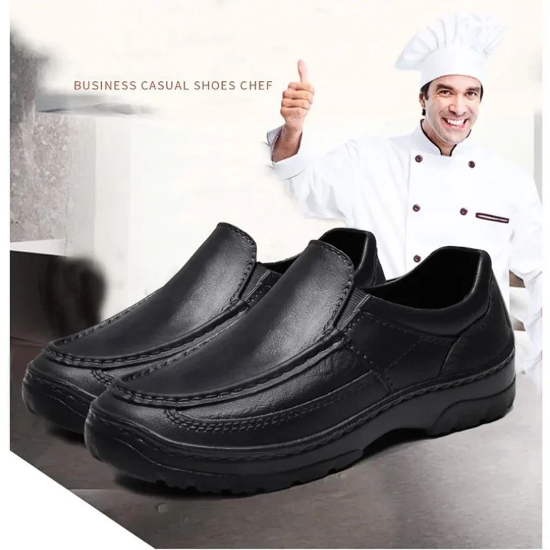 Waterproof Oil-proof Men Chef Shoes Kitchen Mens Casual Shoes Eva Men Loafers Breathable Soft Sole Work Shoes Walking Shoes