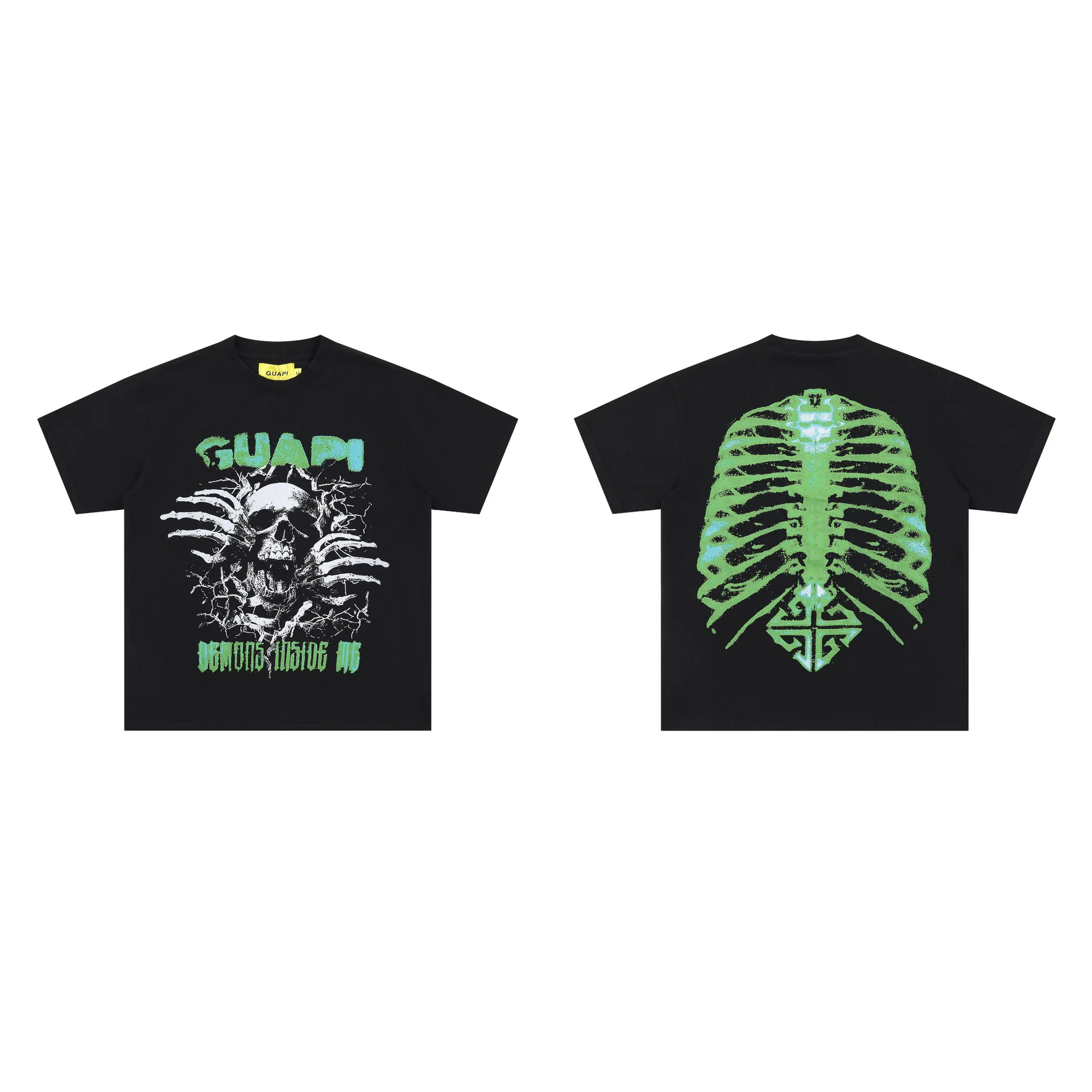 Guapi Revived Tee T-shirt - Latest Fashion Brand White Ink Direct Printing Short Sleeve Shirt