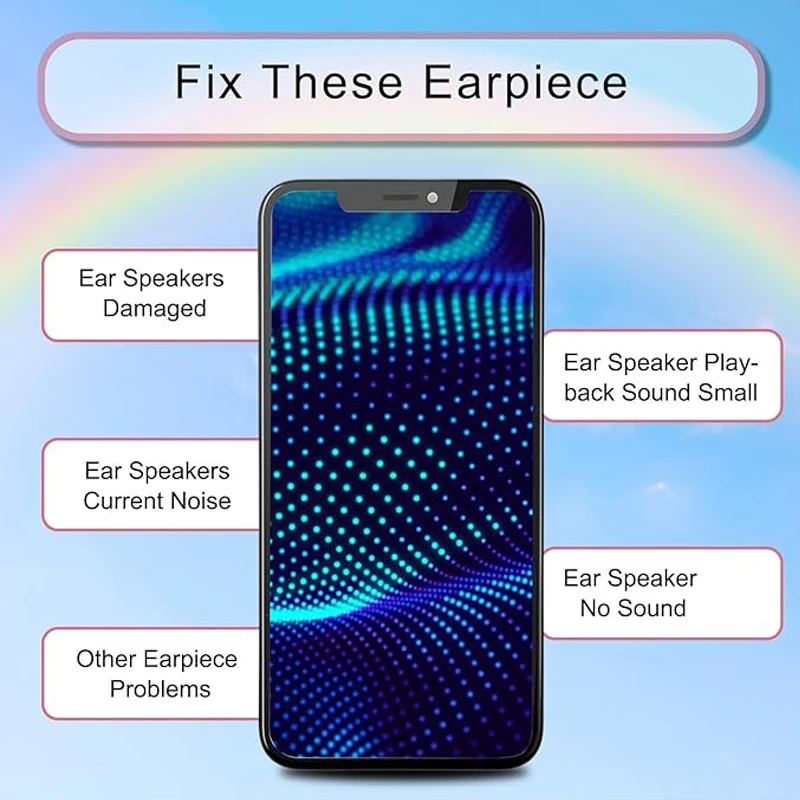 Ear Earpiece Speaker For iPhone X XS XR 11 12 PRO MAX MINI Ear Speaker Sound Repair Front EarPiece Replacement parts