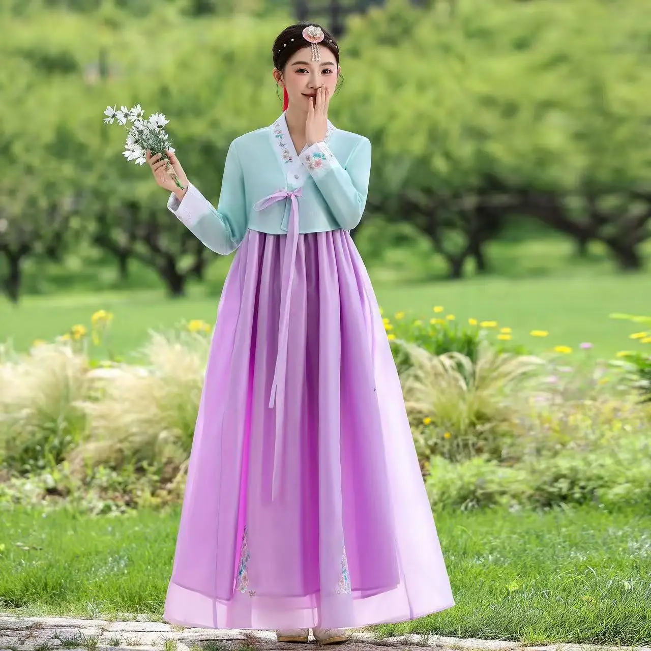 hanbok-de-style-court-pour-femme-robe-traditionnelle-coreenne-tenues-de-photographie-de-voyage-yanji-costumes-de-scene-hanboks-feminins