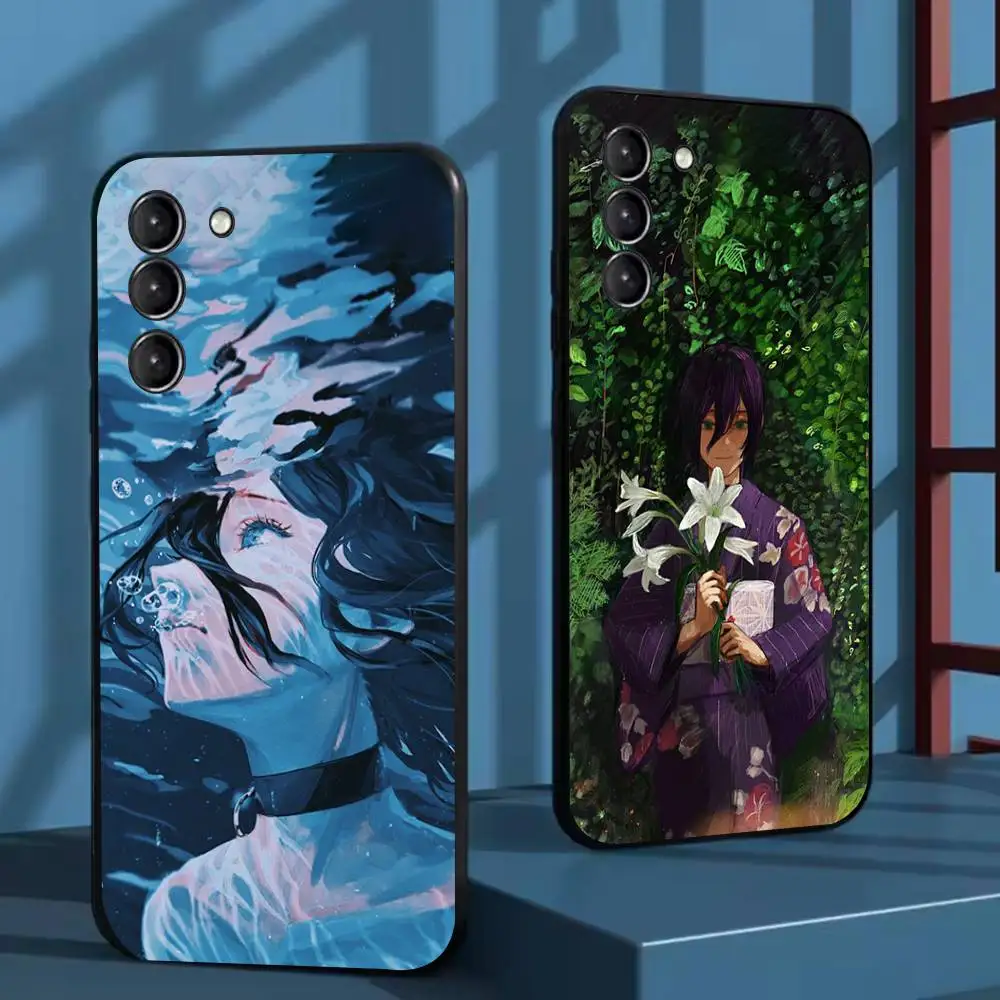 

Chainsaw Man Reze Phone Case For Samsung Galaxy A73,72,51,53,52,71,22,5G,Note,J7,8,9 Soft Black Cover