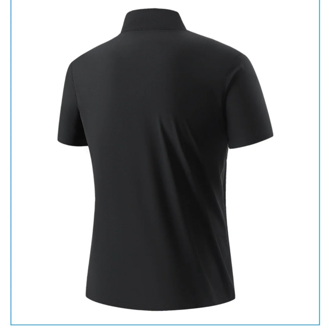 High End Casual Golf shirts Luxury Stand collar T-shirts breathable Business Casual Sportswear Polo Shirts for men Brand summer