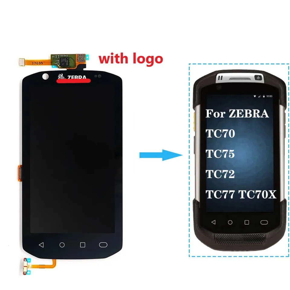 Imagem -02 - Tela de Toque Lcd para Scanner Zebra Versão Android Tc70 Tc72 Tc75 Tc77 Tc7x