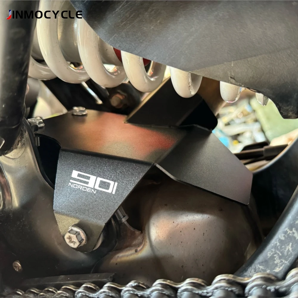 For Husqvarna Norden 901 Norden901 Expedition 2022 2023 2024 2025 2026 Rear Shock Heat Shield Exhaust Pipe Protection Cover
