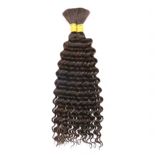 Human Braiding Hair Deep Wave Bulk for Braiding No Weft Deep Curly Braiding Hair for Boho Braids Brazilian Virgin Human Hair - Image 15